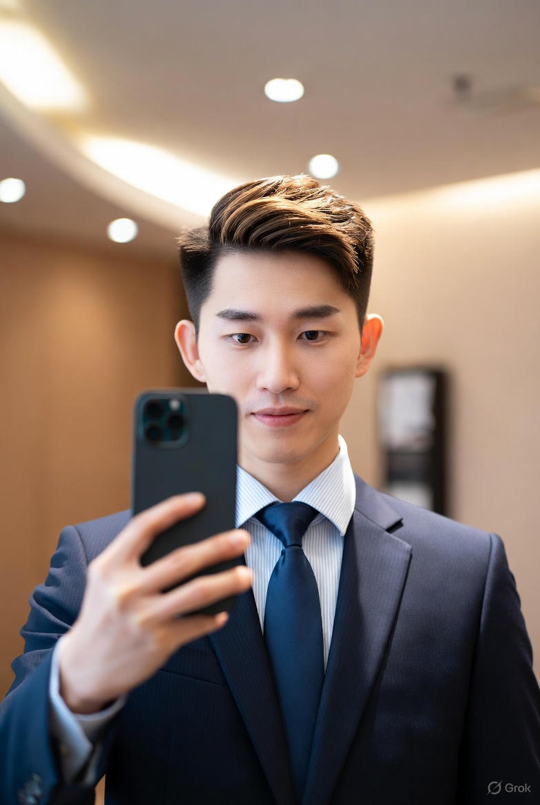 Selfie that does not show Rotary work or branding